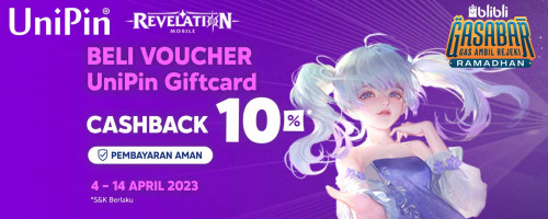 Main Game Makin Seru dengan Voucher UniPin - Promo Cashback 10% Voucher UniPin di Gasabar Ramadan Blibli 2023